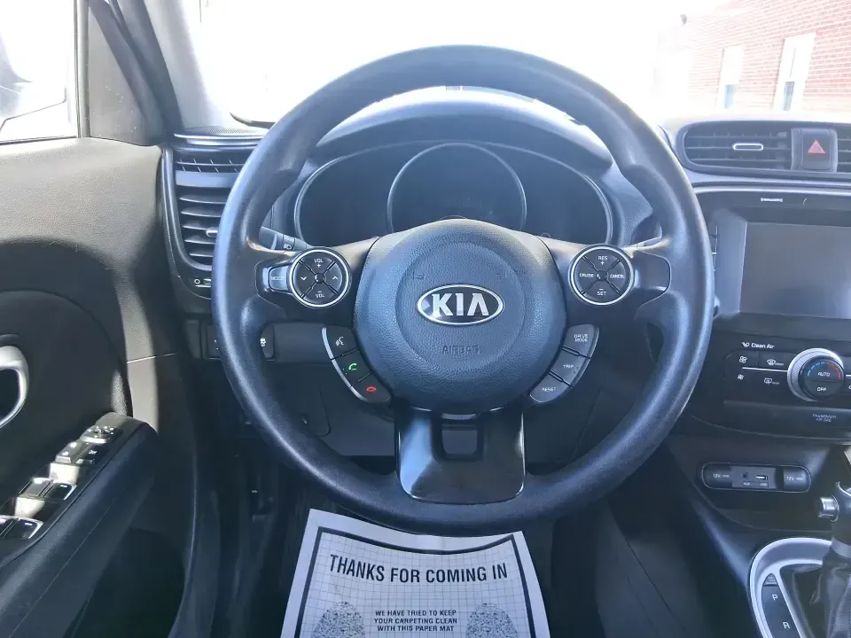 2019 Kia Soul Base 6M (KNDJN2A20K7) with an 1.6L L4 DOHC 16V engine, 6M transmission, located at 1230 East Main St, Xenia, OH, 45385, (937) 908-9800, 39.688026, -83.910172 - Need a practical commuter that's easy to park in downtown Xenia, roomy enough for groceries and sports gear, and ready for quick weekend runs out toward Caesar Creek? This 2019 Kia Soul Base is built for real-life Ohio driving-whether you're heading up US-35 toward Dayton for work, cruising to local - Photo#16