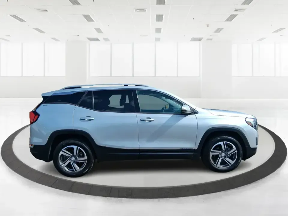 2019 GMC Terrain SLT (3GKALVEV0KL) with an 1.4L L4 DOHC 16V TURBO engine, 6A transmission, located at 1099 N County Rd 25A, Troy, OH, 45373, (937) 908-9800, 40.057079, -84.212883 - Weekend getaways to Hocking Hills, ski trips up I-75, and daily school-and-work shuttles around Miami County all feel easier in a compact SUV that's comfortable, confident, and ready for changing Ohio weather. This 2019 GMC Terrain SLT in Quicksilver Metallic fits that lifestyle with a refined cabin - Photo#1
