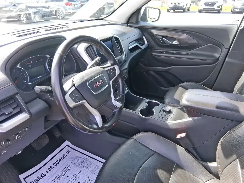 2019 GMC Terrain SLT (3GKALVEV0KL) with an 1.4L L4 DOHC 16V TURBO engine, 6A transmission, located at 1099 N County Rd 25A, Troy, OH, 45373, (937) 908-9800, 40.057079, -84.212883 - Weekend getaways to Hocking Hills, ski trips up I-75, and daily school-and-work shuttles around Miami County all feel easier in a compact SUV that's comfortable, confident, and ready for changing Ohio weather. This 2019 GMC Terrain SLT in Quicksilver Metallic fits that lifestyle with a refined cabin - Photo#8