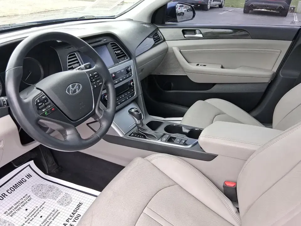 2015 Hyundai Sonata Limited (5NPE34AF5FH) with an 2.4L I-4 gasoline direct injection engine, 6-Speed Automatic transmission, located at 1099 N County Rd 25A, Troy, OH, 45373, (937) 908-9800, 40.057079, -84.212883 - Picture your next week going smoother: an easy highway commute up I75, a comfortable school drop-off run through Piqua, and a weekend drive to the Miami County Fairgrounds-all in a sedan that feels upscale without the upscale price. This **2015 Hyundai Sonata Limited** in **Lakeside Blue** is built - Photo#9