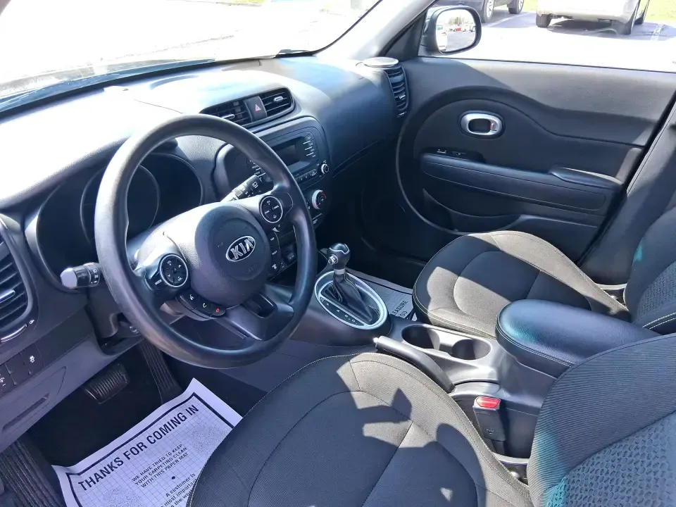 2015 Kia Soul + (KNDJP3A56F7) with an 2L I-4 gasoline direct injection engine, 6-Speed Automatic transmission, located at 1951 S Dayton Lakeview Rd., New Carlisle, OH, 45344, (937) 908-9800, 39.890999, -84.050255 - Looking for a reliable, easy-to-park hatchback that fits real life in Vandalia-daily commutes down I75, quick grocery runs near National Rd, and spontaneous weekend trips to the National Museum of the U.S. Air Force? This 2015 Kia Soul + is built for drivers who want versatility, comfort, and smart - Photo#9