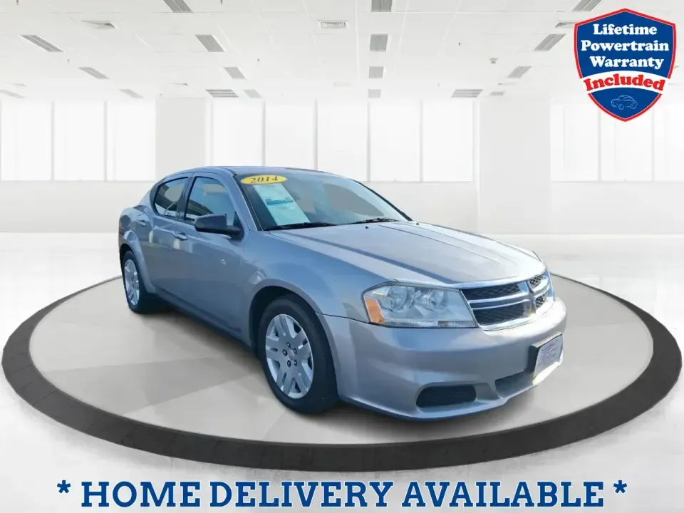 2014 Dodge Avenger SE (1C3CDZAB8EN) with an 2.4L L4 DOHC 16V engine, 4-Speed Automatic transmission, located at 1099 N County Rd 25A, Troy, OH, 45373, (937) 908-9800, 40.057079, -84.212883 - Picture an easy, stress-free daily commute from Moraine to downtown Dayton, with enough comfort for the school run, errands along South Dixie Drive, and the occasional weekend escape to Carillon Historical Park or a movie night near the Dayton Mall. If you want a practical sedan that fits real life- - Photo#0