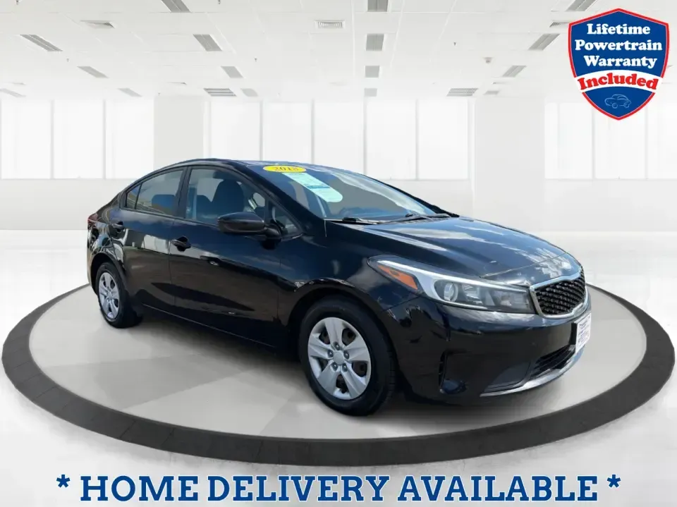 2018 Kia Forte LX (3KPFK4A79JE) with an 2L I-4 DOHC engine, 6M transmission, located at 880 E. National Road, Vandalia, OH, 45377, (937) 908-9800, 39.891918, -84.183594 - Need a dependable commuter that's easy to park downtown, comfortable for I-75 and SR-725 traffic, and still stylish enough for dinner in the Dayton area? This 2018 Kia Forte LX in Aurora Black is a smart, budget-friendly sedan that fits real life in Moraine, OH-whether you're stacking miles for work - Photo#0