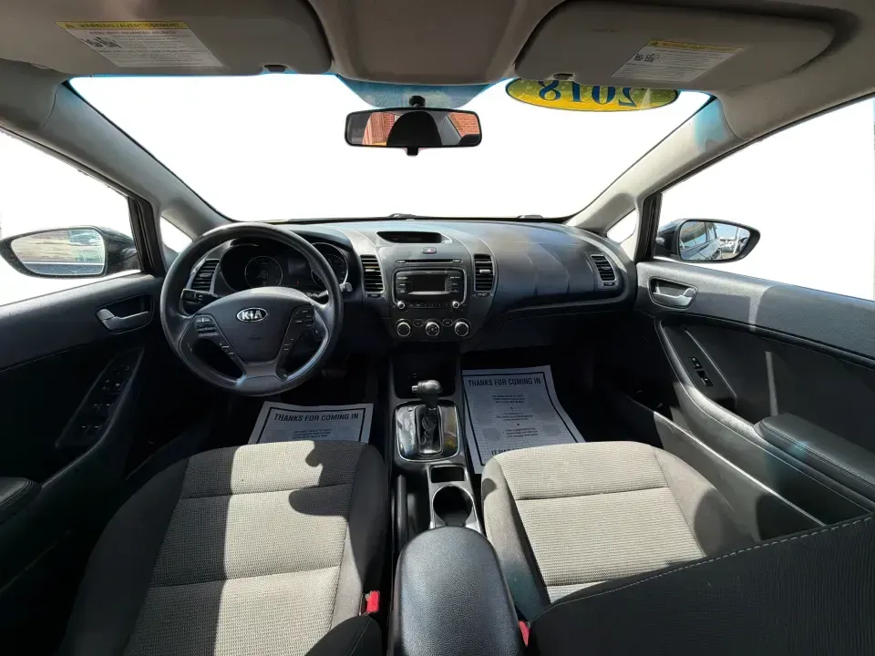 2018 Kia Forte LX (3KPFK4A79JE) with an 2L I-4 DOHC engine, 6M transmission, located at 880 E. National Road, Vandalia, OH, 45377, (937) 908-9800, 39.891918, -84.183594 - Need a dependable commuter that's easy to park downtown, comfortable for I-75 and SR-725 traffic, and still stylish enough for dinner in the Dayton area? This 2018 Kia Forte LX in Aurora Black is a smart, budget-friendly sedan that fits real life in Moraine, OH-whether you're stacking miles for work - Photo#21