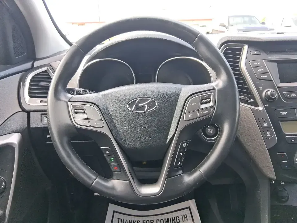 2015 Hyundai Santa Fe 2.4L (5XYZU3LB1FG) with an Theta II 2.4L I-4 gasoline direct injection engine, 6-Speed Automatic transmission, located at 1099 N County Rd 25A, Troy, OH, 45373, (937) 908-9800, 40.057079, -84.212883 - Pack up the kids for a weekend at Treasure Island Park, load the cooler for a day on the Great Miami River, or settle into a comfortable daily commute down I75-this 2015 Hyundai Santa Fe 2.4L is the kind of practical SUV that fits real life in Troy. With confident road manners, flexible cargo space, - Photo#16