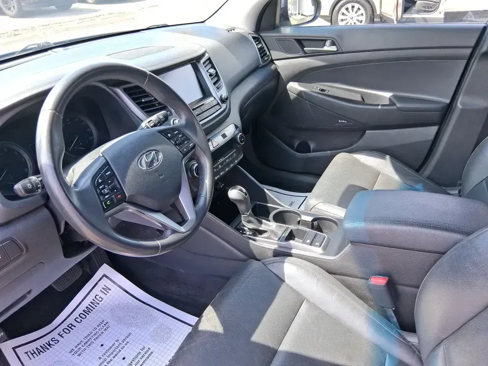 2018 Hyundai Tucson SEL Plus (KM8J33A4XJU) with an Nu 2L I-4 gasoline direct injection engine, 6A transmission, located at 1230 East Main St, Xenia, OH, 45385, (937) 908-9800, 39.688026, -83.910172 - Need a do-it-all SUV that fits real life in Greene County-school runs, long commutes to Dayton, and weekend getaways to John Bryan State Park-without sacrificing comfort or confidence? This 2018 Hyundai Tucson SEL Plus in Coliseum Gray is built for drivers who want practical space, modern tech, and - Photo#9