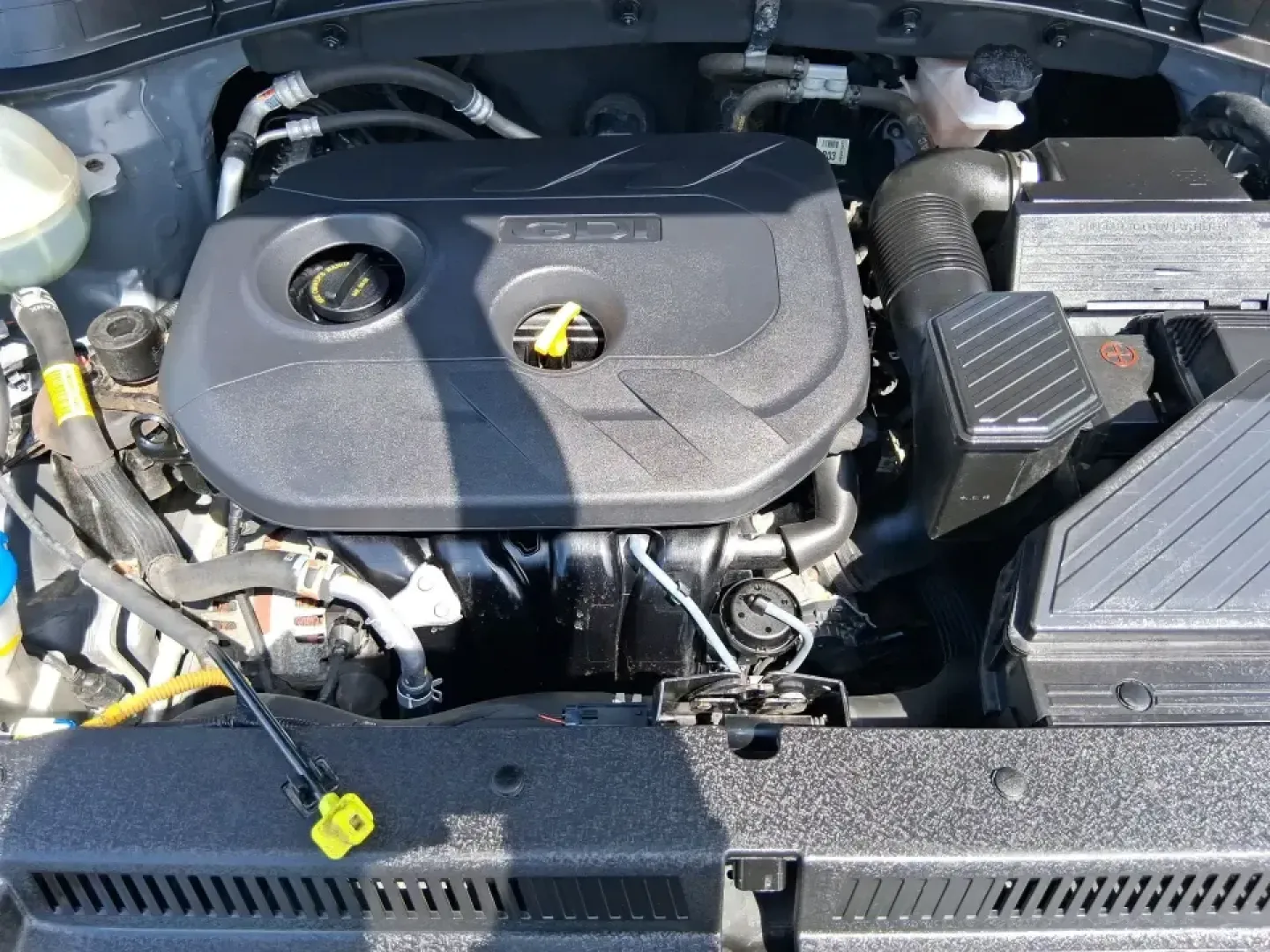 2018 Hyundai Tucson SEL Plus (KM8J33A4XJU) with an Nu 2L I-4 gasoline direct injection engine, 6A transmission, located at 8750 N County Rd 25A, Piqua, OH, 45356, (937) 908-9800, 40.164391, -84.232513 - Need a do-it-all SUV that fits real life in Greene County-school runs, long commutes to Dayton, and weekend getaways to John Bryan State Park-without sacrificing comfort or confidence? This 2018 Hyundai Tucson SEL Plus in Coliseum Gray is built for drivers who want practical space, modern tech, and - Photo#11