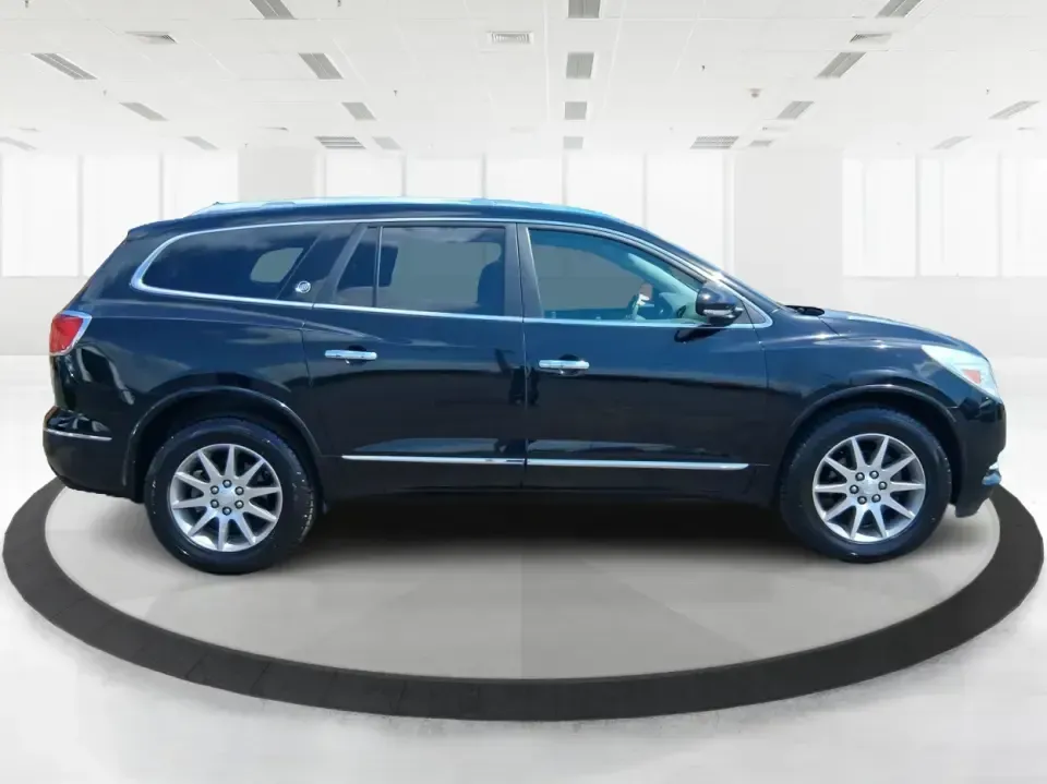 2016 Buick Enclave Leather (5GAKVBKD1GJ) with an 3.6L V-6 gasoline direct injection engine, 6-Speed Automatic Overdrive transmission, located at 1184 Kauffman Ave, Fairborn, OH, 45324, (937) 908-9800, 39.807072, -84.030914 - Weekend road trips to Yellow Springs, daily school runs across Fairborn, or a comfortable commute down I675 toward Dayton-this 2016 Buick Enclave Leather is built for real life when you need space, confidence, and premium comfort without the premium price. Finished in Ebony Twilight Metallic, this f - Photo#1