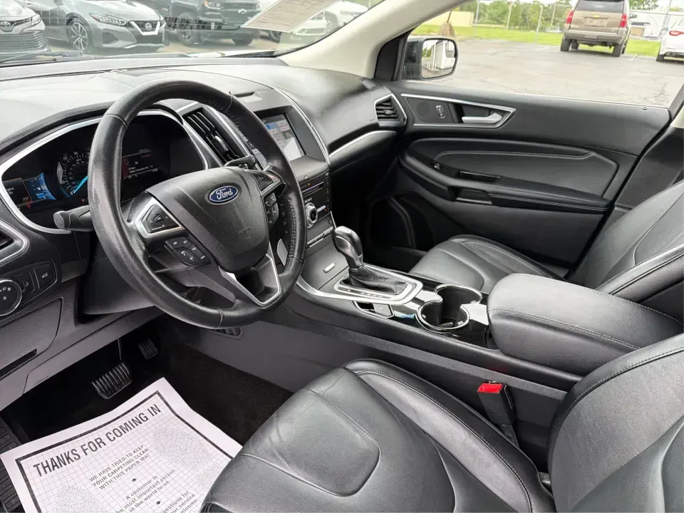 2018 Ford Edge Titanium (2FMPK4K82JB) with an 3.5L V6 DOHC 24V engine, 6A transmission, located at 1951 S Dayton Lakeview Rd., New Carlisle, OH, 45344, (937) 908-9800, 39.890999, -84.050255 - Need one SUV that can handle Ohio weather, keep the family comfortable, and still feel upscale for your daily commute? This 2018 Ford Edge Titanium in Shadow Black is built for real life-school runs, I-75 commuting, and weekend getaways to places like Charleston Falls Preserve-while giving you the p - Photo#9