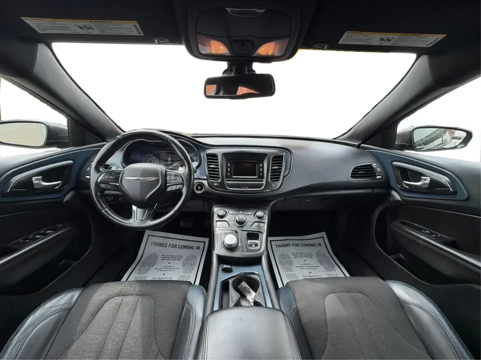 2015 Chrysler 200 S (1C3CCCBG7FN) with an 3.6L V6 DOHC 24V FFV engine, 9-Speed Automatic transmission, located at 8750 N County Rd 25A, Piqua, OH, 45356, (937) 908-9800, 40.164391, -84.232513 - Need a smart, comfortable sedan for the weekday commute up I-75, quick errands around Piqua, and the occasional road trip to Dayton or Troy? This 2015 Chrysler 200 S delivers the kind of smooth V6 power, upscale comfort, and everyday practicality that fits real life-whether you're a busy parent shut - Photo#22