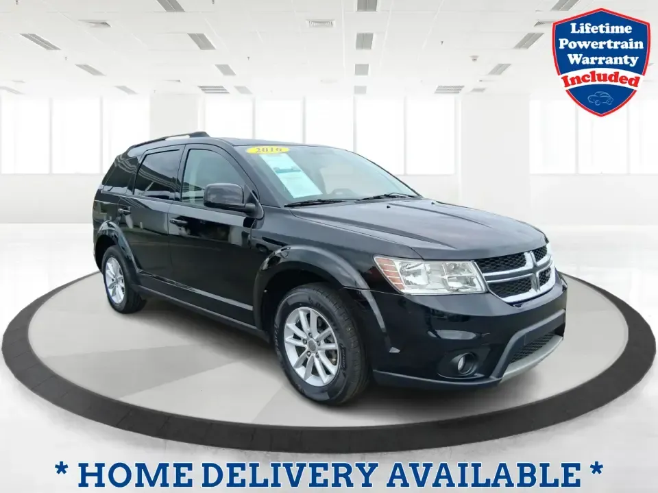 2016 Dodge Journey SXT (3C4PDCBB9GT) with an 2.4L L6 DOHC 16V engine, 4A transmission, located at 1230 East Main St, Xenia, OH, 45385, (937) 908-9800, 39.688026, -83.910172 - Pack up the kids, load the groceries, or point the nose toward a weekend getaway at John Bryan State Park-this 2016 Dodge Journey SXT is the kind of practical SUV that fits real life in and around Xenia. With three-row flexibility, a comfortable ride for longer drives, and everyday convenience featu - Photo#0