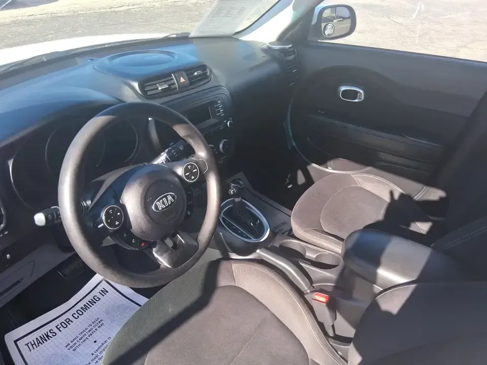 2015 Kia Soul Base (KNDJN2A28F7) with an 1.6L L4 DOHC 16V engine, located at 1099 N County Rd 25A, Troy, OH, 45373, (937) 908-9800, 40.057079, -84.212883 - Whether you're commuting down I-75, running errands between Troy neighborhoods, or packing up for a weekend escape to Charleston Falls Preserve, this 2015 Kia Soul is the kind of practical, personality-packed ride that fits real life. With its easy-to-park wagon shape, versatile cargo space, and fue - Photo#9