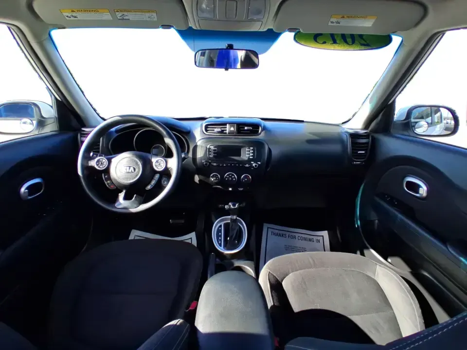 2015 Kia Soul Base (KNDJN2A28F7) with an 1.6L L4 DOHC 16V engine, located at 1099 N County Rd 25A, Troy, OH, 45373, (937) 908-9800, 40.057079, -84.212883 - Whether you're commuting down I-75, running errands between Troy neighborhoods, or packing up for a weekend escape to Charleston Falls Preserve, this 2015 Kia Soul is the kind of practical, personality-packed ride that fits real life. With its easy-to-park wagon shape, versatile cargo space, and fue - Photo#19