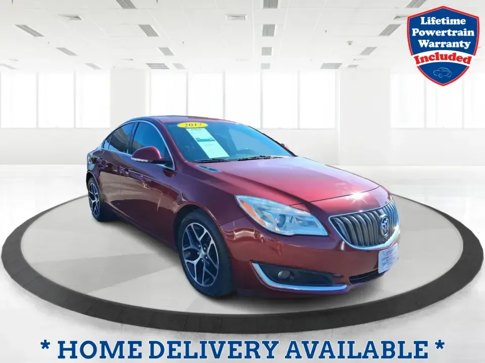 2017 Buick Regal Turbo Sport Touring (2G4GL5EX9H9) with an 2L I-4 gasoline direct injection engine, 6A transmission, located at 8750 N County Rd 25A, Piqua, OH, 45356, (937) 908-9800, 40.164391, -84.232513 - Need a sporty, comfortable commuter that still feels special on date night, errands around town, or a weekend run up I75? This 2017 Buick Regal Turbo Sport Touring in Crimson Red Tintcoat fits the lifestyle of drivers who want a refined sedan with confident power for daily miles, plus the kind of fe - Photo#0