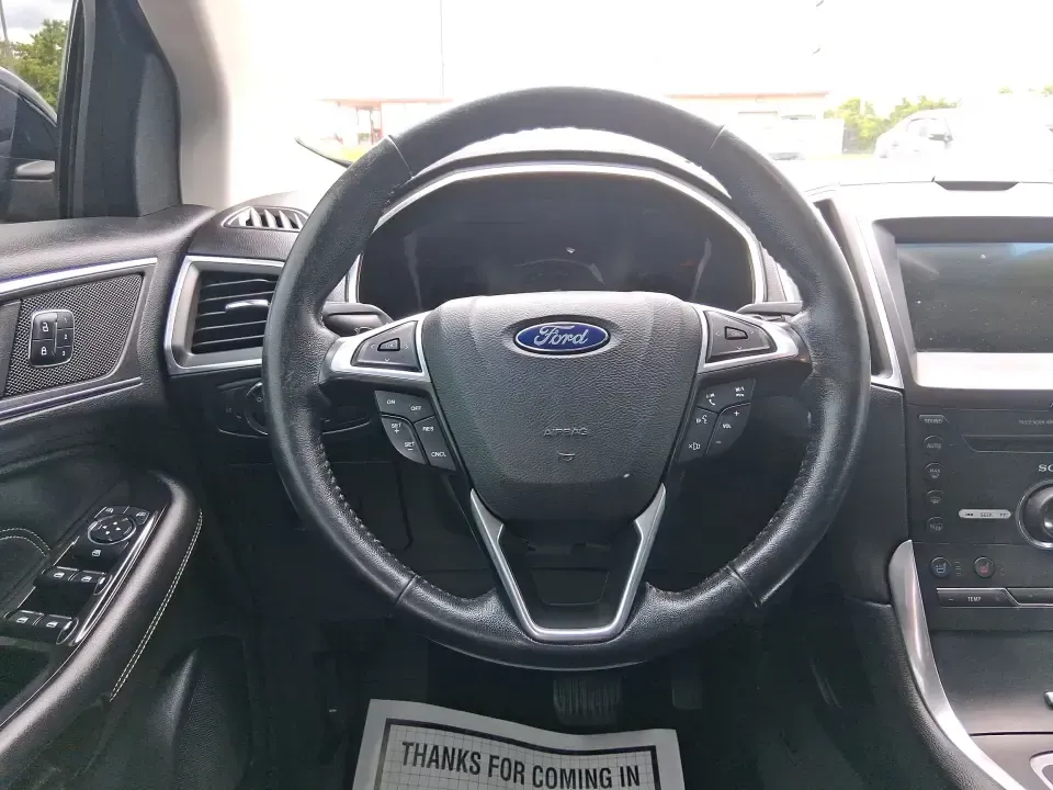 2016 Ford Edge Titanium (2FMPK3K87GB) with an 3.5L V6 DOHC 24V engine, 6A transmission, located at 401 Woodman Dr, Riverside, OH, 45431, (937) 908-9800, 39.760899, -84.123421 - Road-trip weekends to Hocking Hills, daily commutes down I675, and school drop-offs around Riverside all feel easier when you've got a comfortable, feature-packed SUV that fits real life. This 2016 Ford Edge Titanium in Shadow Black delivers the kind of refined ride and smart tech that makes every m - Photo#16