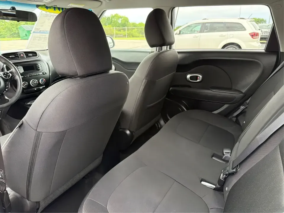 2014 Kia Soul Base (KNDJN2A20E7) with an 1.6L L4 DOHC 16V engine, located at 1184 Kauffman Ave, Fairborn, OH, 45324, (937) 908-9800, 39.807072, -84.030914 - Need a practical, easy-to-park commuter that can also handle grocery runs, campus life, and weekend trips around the Miami Valley? This 2014 Kia Soul Base in bright White delivers the kind of everyday versatility that fits real life in Fairborn-whether you're commuting to Wright-Patterson AFB, headi - Photo#10