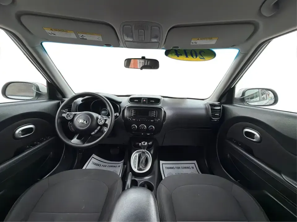 2014 Kia Soul Base (KNDJN2A20E7) with an 1.6L L4 DOHC 16V engine, located at 1184 Kauffman Ave, Fairborn, OH, 45324, (937) 908-9800, 39.807072, -84.030914 - Need a practical, easy-to-park commuter that can also handle grocery runs, campus life, and weekend trips around the Miami Valley? This 2014 Kia Soul Base in bright White delivers the kind of everyday versatility that fits real life in Fairborn-whether you're commuting to Wright-Patterson AFB, headi - Photo#20
