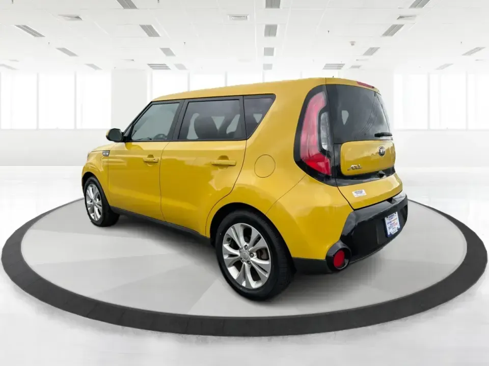 2016 Kia Soul + (KNDJP3A5XG7) with an 2.0L L4 DOHC 16V engine, 6A transmission, located at 401 Woodman Dr, Riverside, OH, 45431, (937) 908-9800, 39.760899, -84.123421 - Need a city-friendly ride that makes daily life easier-school drop-offs, a long commute to Wright-Patterson AFB, or quick weekend runs for coffee and groceries-without feeling like you're driving something ordinary? This 2016 Kia Soul + in Solar Yellow brings standout style, hatchback versatility, a - Photo#4