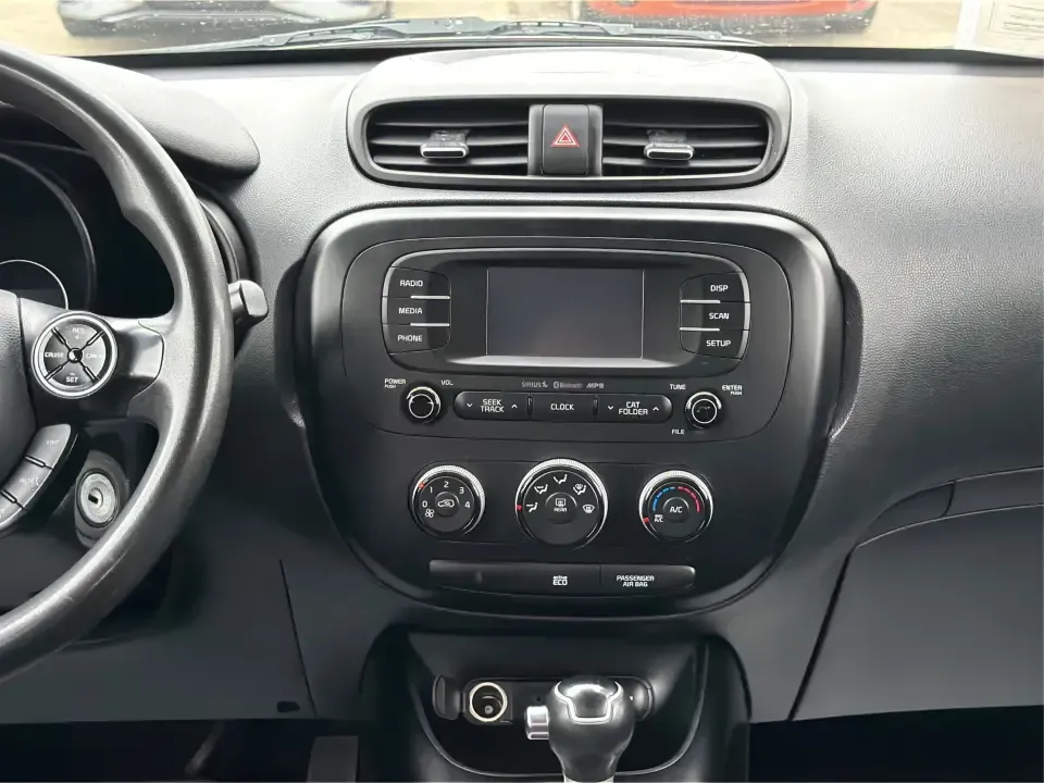 2016 Kia Soul + (KNDJP3A5XG7) with an 2.0L L4 DOHC 16V engine, 6A transmission, located at 401 Woodman Dr, Riverside, OH, 45431, (937) 908-9800, 39.760899, -84.123421 - Need a city-friendly ride that makes daily life easier-school drop-offs, a long commute to Wright-Patterson AFB, or quick weekend runs for coffee and groceries-without feeling like you're driving something ordinary? This 2016 Kia Soul + in Solar Yellow brings standout style, hatchback versatility, a - Photo#12