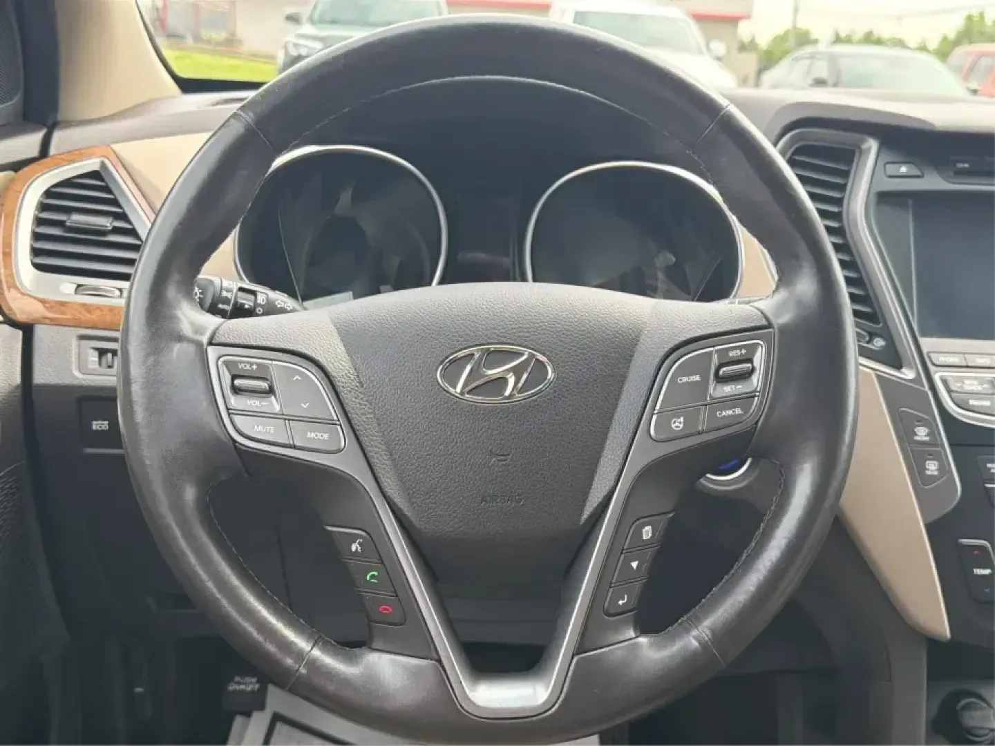2016 Hyundai Santa Fe 2.4L (5XYZU3LB5GG) with an Theta II 2.4L I-4 gasoline direct injection engine, 6-Speed Automatic transmission, located at 1099 N County Rd 25A, Troy, OH, 45373, (937) 908-9800, 40.057079, -84.212883 - Load up the family, point the hood toward a weekend at John Bryan State Park, or make the daily commute from Xenia to Beavercreek feel more comfortable-this 2016 Hyundai Santa Fe 2.4L is the kind of SUV that fits real life. With three-row versatility in a right-sized footprint, it's ideal for school- Photo#16