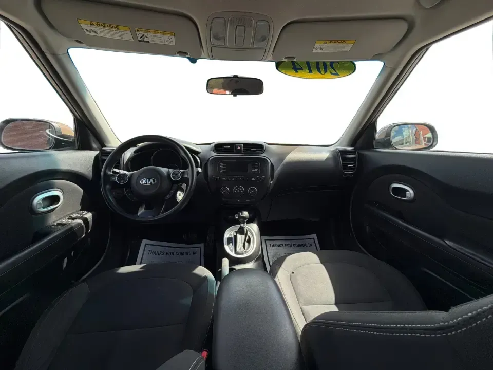 2014 Kia Soul Base (KNDJN2A29E7) with an 1.6L L4 DOHC 16V engine, located at 1951 S Dayton Lakeview Rd., New Carlisle, OH, 45344, (937) 908-9800, 39.890999, -84.050255 - Whether you're a commuter who wants an easy-to-park daily driver, a first-time buyer looking for a practical runabout, or a small family planning weekend trips from New Carlisle to Yellow Springs, this 2014 Kia Soul Base fits the lifestyle. With its tall seating position, flexible cargo space, and c - Photo#19