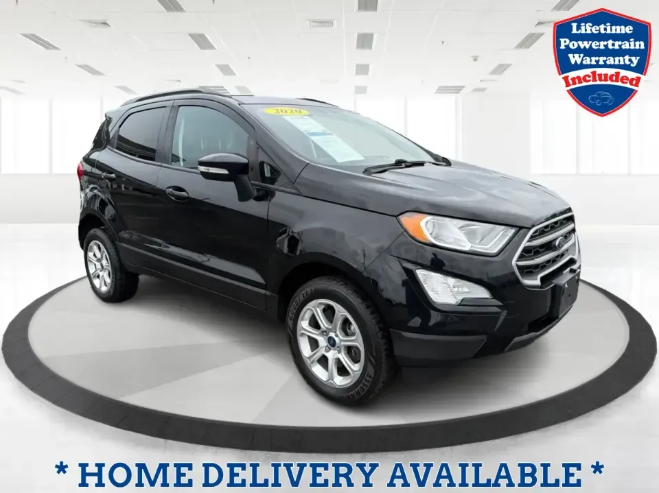 2020 Ford EcoSport SE AWD (MAJ6S3GL0LC) with an 2.0L L4 DOHC 16V engine, 6A transmission, located at 880 E. National Road, Vandalia, OH, 45377, (937) 908-9800, 39.891918, -84.183594 - 2020 Ford EcoSport SE AWD - Photo#0