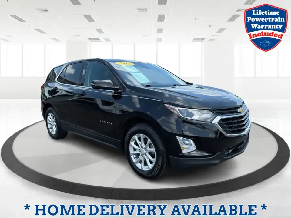 2018 Chevrolet Equinox LT 2WD (2GNAXJEV5J6) with an 1.5L L4 DIR DOHC 16V TURBO engine, 6A transmission, located at 8750 N County Rd 25A, Piqua, OH, 45356, (937) 908-9800, 40.164391, -84.232513 - Pack up the family for a weekend at Indian Lake, handle the daily commute down I-75, or run stress-free errands between Piqua and Troy-this 2018 Chevrolet Equinox LT 2WD is the kind of practical, comfortable SUV that fits real life. With its Mosaic Black Metallic exterior, versatile cargo space, and- Photo#0