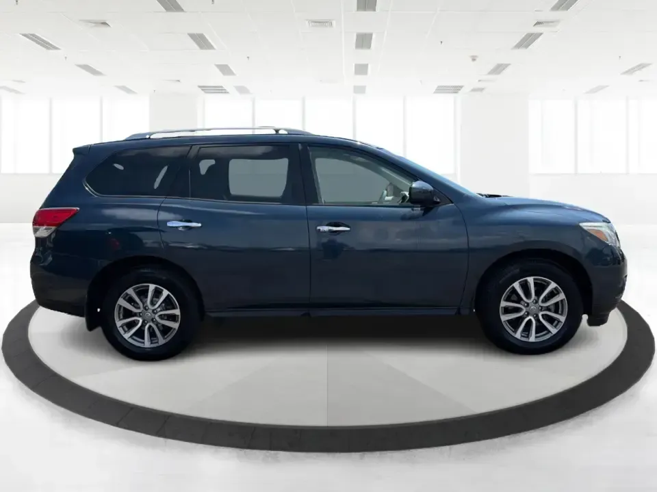 2015 Nissan Pathfinder S (5N1AR2MM9FC) with an 3.5L V-6 DOHC engine, located at 1099 N County Rd 25A, Troy, OH, 45373, (937) 908-9800, 40.057079, -84.212883 - Need one vehicle that can handle weekday school runs, a long I75 commute, and a spontaneous weekend escape to Charleston Falls Preserve? This 2015 Nissan Pathfinder S in Arctic Blue Metallic is a versatile 3-row crossover built for real-life Ohio driving-roomy for growing families, comfortable for r- Photo#1