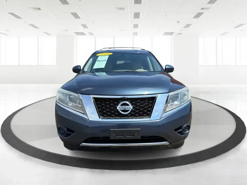 2015 Nissan Pathfinder S (5N1AR2MM9FC) with an 3.5L V-6 DOHC engine, located at 1099 N County Rd 25A, Troy, OH, 45373, (937) 908-9800, 40.057079, -84.212883 - Need one vehicle that can handle weekday school runs, a long I75 commute, and a spontaneous weekend escape to Charleston Falls Preserve? This 2015 Nissan Pathfinder S in Arctic Blue Metallic is a versatile 3-row crossover built for real-life Ohio driving-roomy for growing families, comfortable for r- Photo#7