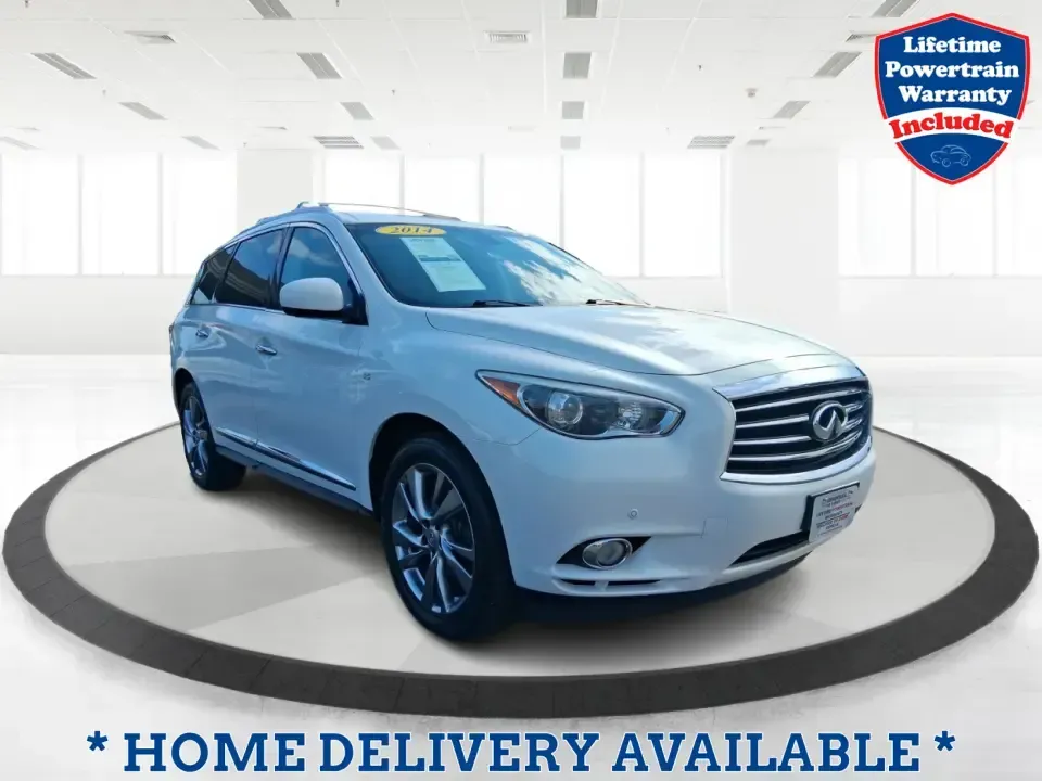 2014 Infiniti QX60 Base AWD (5N1AL0MM5EC) with an 3.5L V6 DOHC 24V engine, Continuously Variable Transmission transmission, located at 1951 S Dayton Lakeview Rd., New Carlisle, OH, 45344, (937) 908-9800, 39.890999, -84.050255 - If your week is a blur of school drop-offs, I70 commuting, and weekend getaways to Buck Creek State Park, this 2014 INFINITI QX60 Base AWD is built for the real-life rhythm of a busy household. With three rows for up to 7 passengers, confident AWD traction for Ohio weather, and premium comfort touch- Photo#0