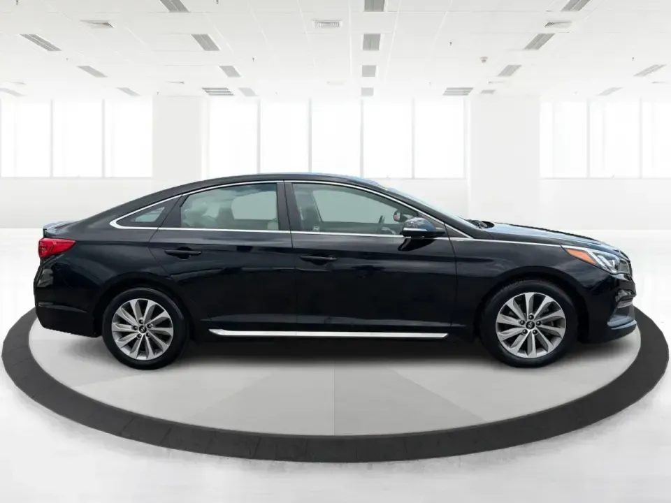 2015 Hyundai Sonata Sport (5NPE34AF9FH) with an 2.4L L4 DOHC 16V engine, 6-Speed Automatic transmission, located at 401 Woodman Dr, Riverside, OH, 45431, (937) 908-9800, 39.760899, -84.123421 - Need a dependable, comfortable sedan for the daily commute from Riverside to Wright-Patterson AFB, quick school drop-offs, or weekend drives down I675 and US35 toward Dayton? This 2015 Hyundai Sonata Sport is built for real-life schedules-smooth on longer stretches, easy to park around busy shopping- Photo#1