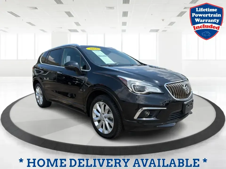 2016 Buick Envision Premium I AWD (LRBFXESX9GD) with an 2.0L L4 DOHC 24V engine, 6-Speed Automatic transmission, located at 880 E. National Road, Vandalia, OH, 45377, (937) 908-9800, 39.891918, -84.183594 - Make your next commute on I-75 feel like a first-class upgrade-and turn weekend getaways to Taylorsville MetroPark or quick runs down E. National Road into something you actually look forward to. This 2016 Buick Envision Premium I AWD blends upscale comfort with confident all-weather capability, mak- Photo#0