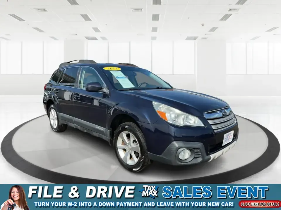 2013 Subaru Outback 2.5i Limited (4S4BRBKC0D3) with an 2.5L H-4 DOHC engine, Continuously Variable Transmission (CVT) transmission, located at 1099 N County Rd 25A, Troy, OH, 45373, (937) 908-9800, 40.057079, -84.212883 - **Adventure Awaits with This 2013 Subaru Outback! Perfect for Weekend Getaways and Daily Commutes**<br /> <br /> Looking for a versatile vehicle that can handle everything from family road trips to daily commutes? Look no further than this 2013 Subaru Outback 2.5i Limited, now available at Advantage - Photo#0