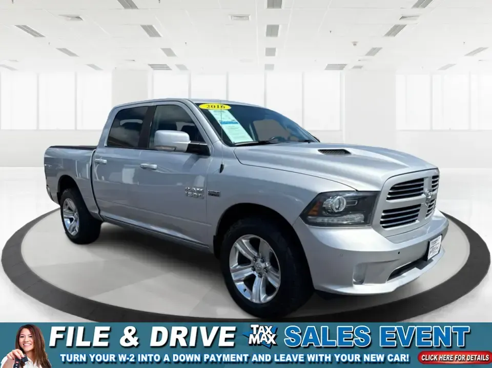 2016 Ram 1500 Sport (1C6RR7MT4GS) with an 5.7L V8 OHV 16V engine, 6A transmission, located at 1951 S Dayton Lakeview Rd., New Carlisle, OH, 45344, (937) 908-9800, 39.890999, -84.050255 - **Unleash Your Adventurous Spirit With This 2016 Ram 1500 Sport!**<br /> <br /> Are you ready to elevate your lifestyle with a truck that embodies both ruggedness and sophistication? Look no further than this 2016 Ram 1500 Sport, an ideal companion for those weekend adventures or daily commutes in a - Photo#0