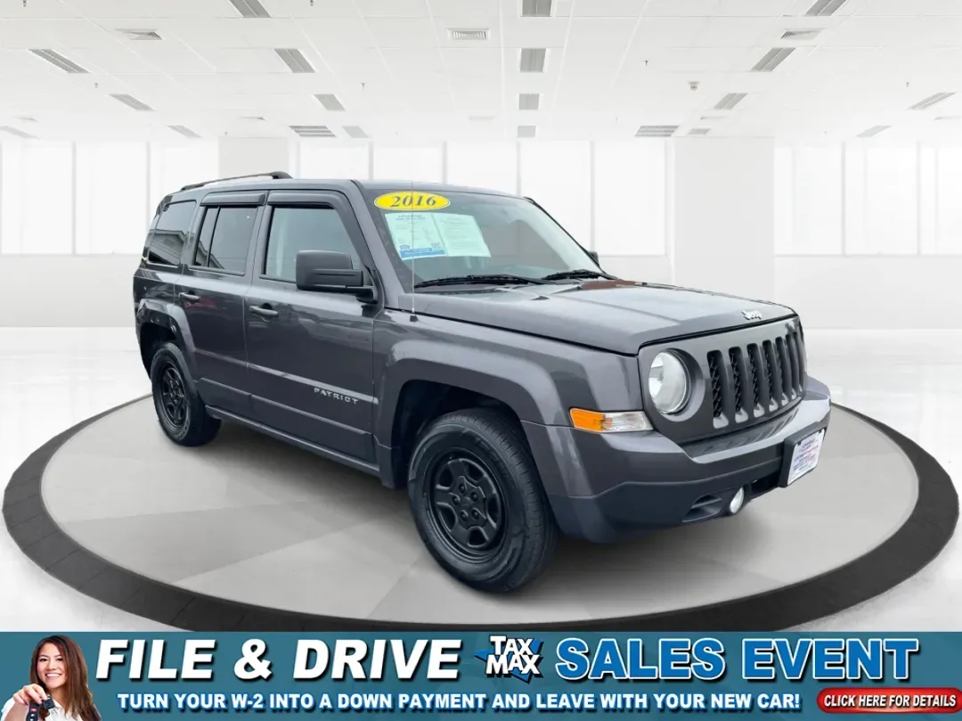 2016 Jeep Patriot Sport (1C4NJPBAXGD) with an Other engine, located at 880 E. National Road, Vandalia, OH, 45377, (937) 908-9800, 39.891918, -84.183594 - 2016 Jeep Patriot Sport - Photo#0